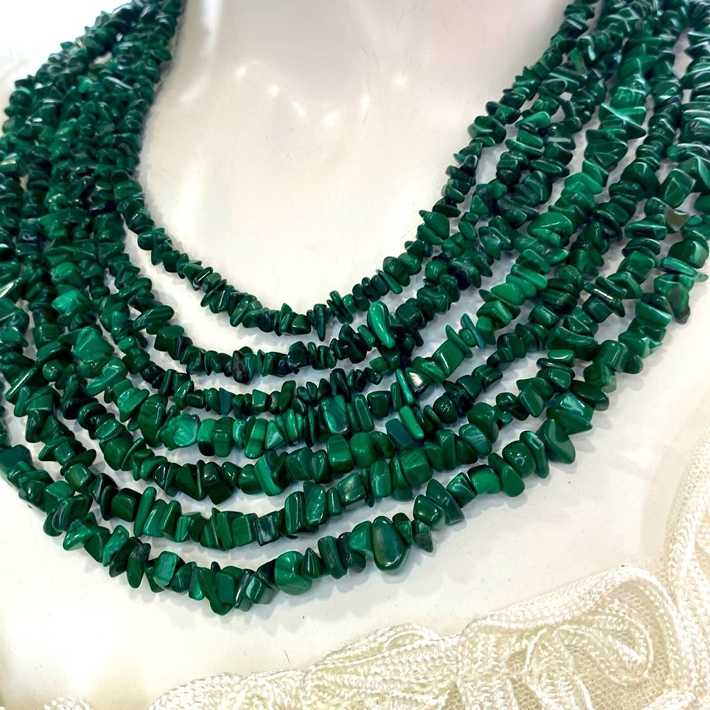 Jay king desert rose trading company sterling and malachite necklace